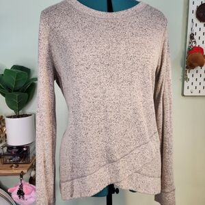Pink Clover Taupe Knit Top